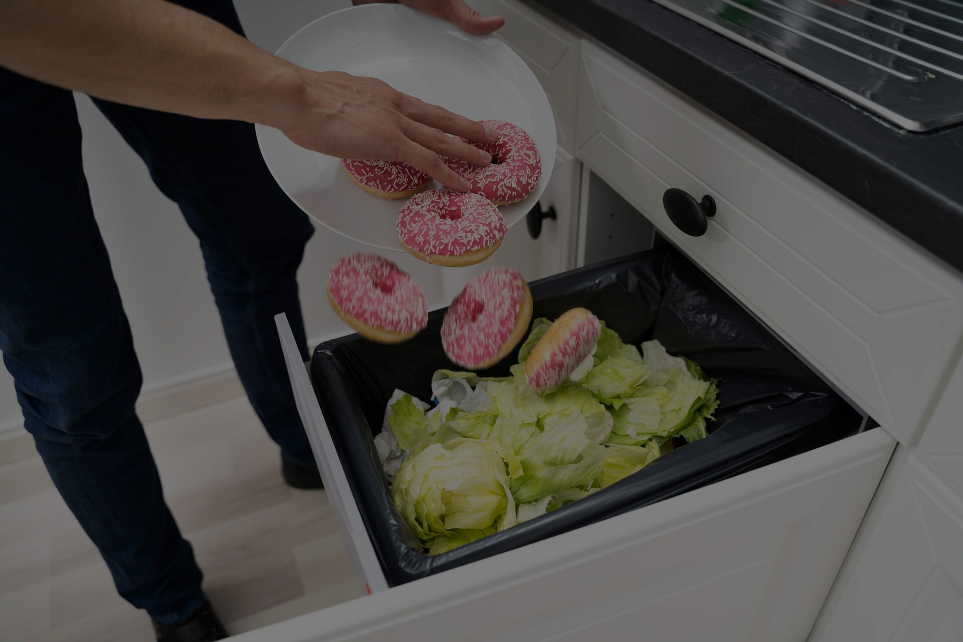 throw away trash